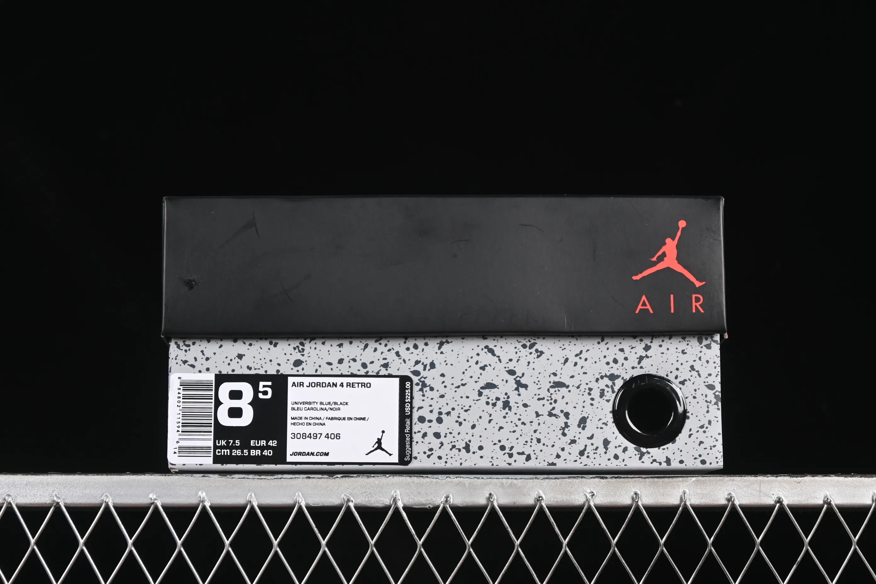 All categories Air Jordan Jordan series basketball shoes Air Jordan 4 Travis Scott Cactus Jack x Air Jordan 4 Retro AJ4 Joe 4 joint model suede blue 308497-406